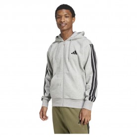 поларена,блуза,мъжки,пуловери,adidas,essentials,3,stripes,fleece,full,zip,sweatshirt,grey,(medium,grey,heather,black)