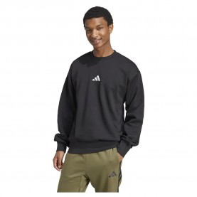 Поларена блуза Adidas Essentials Feelcozy Fleece sweatshirt - Black (Black / White) поларена,блуза,мъжки,пуловери,adidas,essentials,feelcozy,fleece,sweatshirt,black,(black,white)
