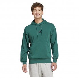 Суичър Adidas Essentials Feelcozy French Terry hoodie - Green (Collegiate Green / Black) суичър,мъжки,пуловери,adidas,essentials,feelcozy,french,terry,hoodie,green,(collegiate,green,black)