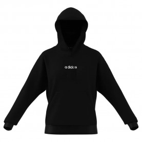 суичър,дамски,блузи,adidas,essentials,linear,fleece,hoodie,black,(black,white)