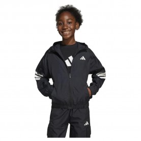 блуза,детски,блузи,adidas,future,icons,3,stripes,woven,full,zip,sweatshirt,black