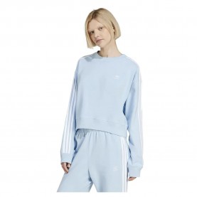 блуза,дамски,блузи,adidas,originals,adicolor,3,stripes,cropped,sweatshirt,blue