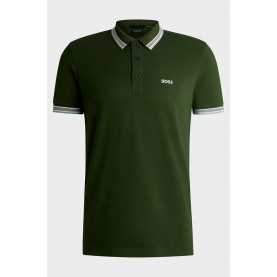 BOSS Paddy 10241663 GREEN short sleeve polo - Green (Open Green) дамски,блузи,с,яка,мъжки,блузи,с,яка,boss,paddy,10241663,green,short,sleeve,polo,green,(open,green)