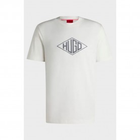тениска,мъжки,тениски,hugo,dalendi,01,short,sleeve,t,shirt,white,(natural)