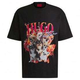 тениска,мъжки,тениски,hugo,dugie,01,short,sleeve,t,shirt,black