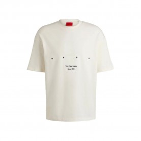 тениска,мъжки,тениски,hugo,duwrite,01,short,sleeve,t,shirt,white
