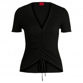 тениска,дамски,тениски,hugo,slisera,01,short,sleeve,t,shirt,black,(black)