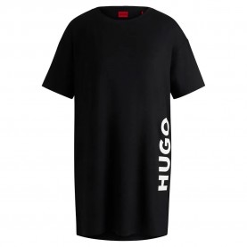 пижама,дамски,пижами,hugo,unite,01,short,sleeve,pyjama,dress,black