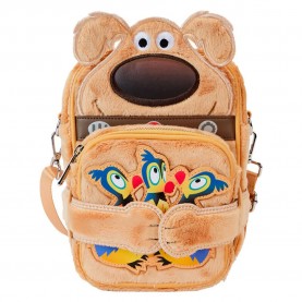 чанта,всички,чанти,loungefly,dug,15th,anniversary,up,disney,pixar,handbag,brown
