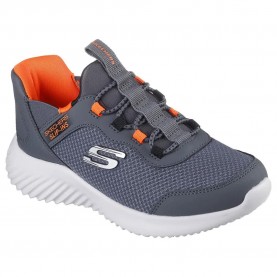 маратонки,детски,маратонки,skechers,bounder,brisk,burst,trainers,charcoal,black,synthetic,textile,black,trim,orange,black,trim,(grey)