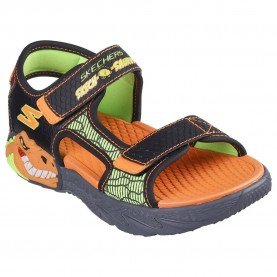 сандали,детски,сандали,и,чехли,skechers,creature,splash,sandals,orange,black,(black,synthetic,orange,lime,trim)