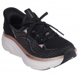 маратонки,дамски,маратонки,skechers,d´lux,vapor,trainers,black,(black,knit,rose,gold,trim)