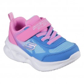 маратонки,детски,маратонки,skechers,sola,glow,trainers,hot,pink,mesh,blue,trim,(blue)