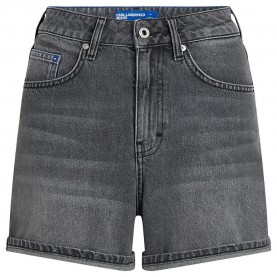къси,панталони,дамски,панталони,karl,lagerfeld,a2w10040,high,waist,denim,shorts,grey