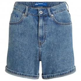 къси,панталони,дамски,панталони,karl,lagerfeld,a2w10041,high,waist,denim,shorts,blue