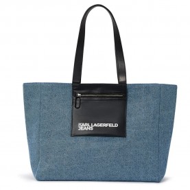 пазарска,чанта,всички,чанти,karl,lagerfeld,ew,pocket,denim,shopper,bag,blue,denim