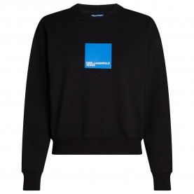 блуза,дамски,блузи,karl,lagerfeld,reg,box,logo,sweatshirt,black