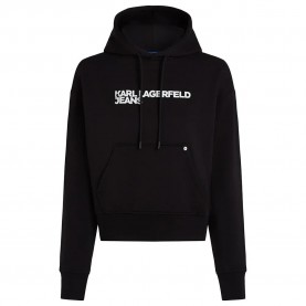 суичър,дамски,блузи,karl,lagerfeld,reg,logo,hoodie,black