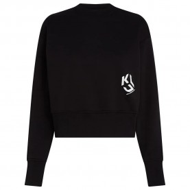 блуза,дамски,блузи,karl,lagerfeld,regular,logo,sweatshirt,black