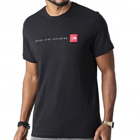 Тениска The north face Never Stop Exploring short sleeve T-shirt - Black (Black) тениска,мъжки,тениски,дамски,тениски,the,north,face,never,stop,exploring,short,sleeve,t,shirt,black,(black)