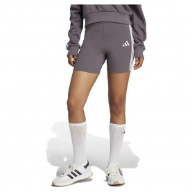 Клин Adidas Essentials 3 Stripes Biker High Waist Short Leggings - Grey (Grey Strata / White) клин,дамски,клинове,дамски,чорапогащи,и,клинове,adidas,essentials,3,stripes,biker,high,waist,short,leggings,grey,(grey,strata,white)