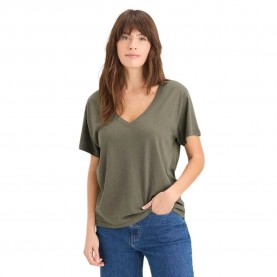 тениска,дамски,тениски,dockers,deep,short,sleeve,v,neck,t,shirt,camo,(green)