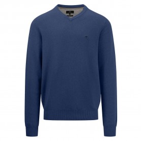 блуза,мъжки,пуловери,fynch,hatton,1414221,v,neck,sweater,night,(blue)