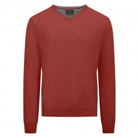 блуза,мъжки,пуловери,fynch,hatton,1414801,v,neck,sweater,red,(rust)