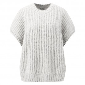 Потник Fynch hatton 24117477 knitted vest - Grey (Silver Grey) потник,дамски,пуловери,дамски,плетени,дрехи,fynch,hatton,24117477,knitted,vest,grey,(silver,grey)