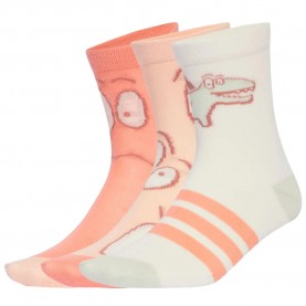 чорапи,детски,чорапи,adidas,adiraptor,crew,socks,3,units,powder,coral,off,white,wonder,clay,(multicolor)
