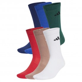 чорапи,мъжки,чорапи,adidas,cushioned,crew,socks,6,units,team,royal,blue,dark,blue,warm,clay,pure,ruby,(multicolor)