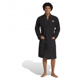 хавлии,adidas,dressing,gown,bathrobe,black
