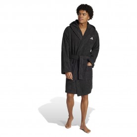 хавлии,adidas,hooded,dressing,gown,bathrobe,black