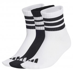 чорапи,детски,чорапи,adidas,ribbed,crew,socks,3,units,white,black,(white,white,black)
