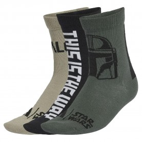 чорапи,детски,чорапи,adidas,star,wars,mandalorian,crew,socks,3,units,black,legend,ivy,silver,pebble,(multicolor)