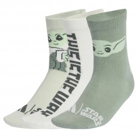чорапи,детски,чорапи,adidas,star,wars,mandalorian,crew,socks,3,units,green,white,(silver,green,linen,green,off,white)