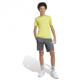 анцуг,детски,анцузи,adidas,train,essentials,3,stripes,tee,tracksuit,yellow,(pure,sulfur,white)