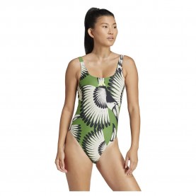 бански,костюм,дамски,бански,костюми,adidas,x,farm,3,stripes,swimsuit,green,(crew,green,bold,pink)