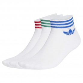 чорапи,мъжки,чорапи,adidas,originals,island,club,trefoil,short,socks,3,units,white,better,scarlet,blue,green,(white)