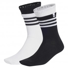 чорапи,мъжки,чорапи,adidas,originals,two,layer,crew,socks,2,units,white,black,(black,white)