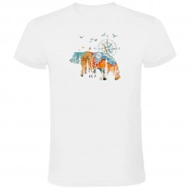 тениска,мъжки,тениски,kruskis,compass,bear,short,sleeve,t,shirt,white