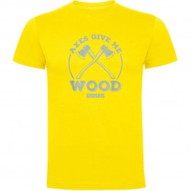 тениска,мъжки,тениски,kruskis,give,me,wood,short,sleeve,t,shirt,yellow