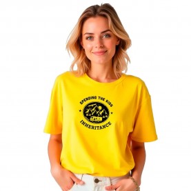 тениска,дамски,тениски,kruskis,inheritance,short,sleeve,t,shirt,yellow,(yellow)