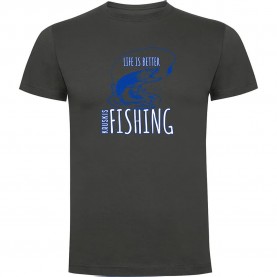 тениска,мъжки,тениски,kruskis,life,is,better,fishing,short,sleeve,t,shirt,dark,grey,(grey)