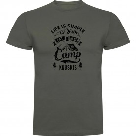 тениска,мъжки,тениски,kruskis,life,is,simple,short,sleeve,t,shirt,dark,army,green,(green)