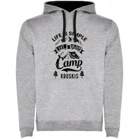 суичър,мъжки,пуловери,kruskis,life,is,simple,hoodie,heather,grey,black,(grey)