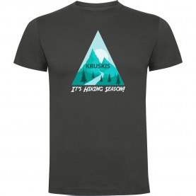 тениска,мъжки,тениски,kruskis,hiking,season,short,sleeve,t,shirt,dark,grey,(grey)