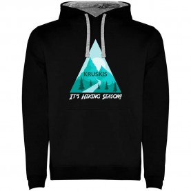 суичър,мъжки,пуловери,kruskis,hiking,season,hoodie,black,grey,(black)