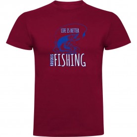 тениска,мъжки,тениски,kruskis,life,is,better,fishing,short,sleeve,t,shirt,dark,red,(red)