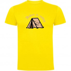 тениска,мъжки,тениски,kruskis,nature,is,calling,short,sleeve,t,shirt,yellow